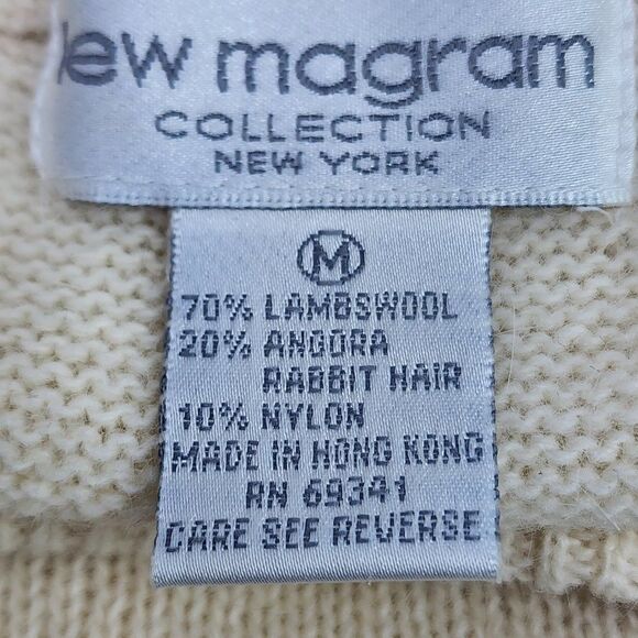 Lew Magram 2 PC Creme Lambswool/Angora/Nylon Blend Skirt Set, Women's Medium - Picture 12 of 12